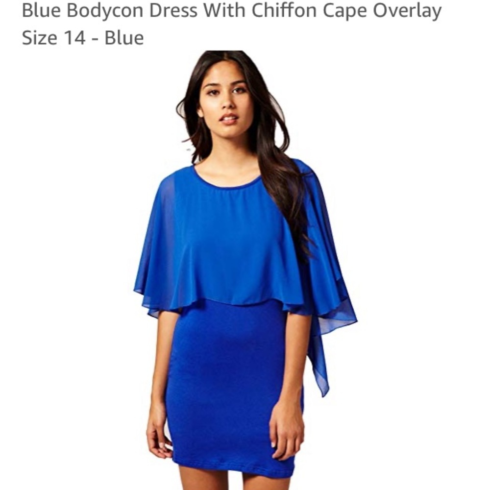 ASOS TFNC red chiffon layered dress, nwt, Sz S